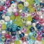 Round Rocaille Seed Beads Size 8/0 22 Gram Tube Spring Flowers Mix
