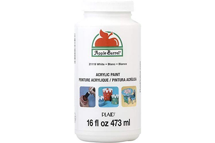 Apple Barrel Acrylic Paint in Assorted Colors (16 Ounce), 21119 White