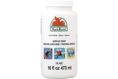 Apple Barrel Acrylic Paint in Assorted Colors (16 Ounce), 21119 White