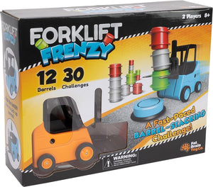 Fat Brain Toys Forklift Frenzy - 2-Player Stack & Matching Skill Game, Ages 8+