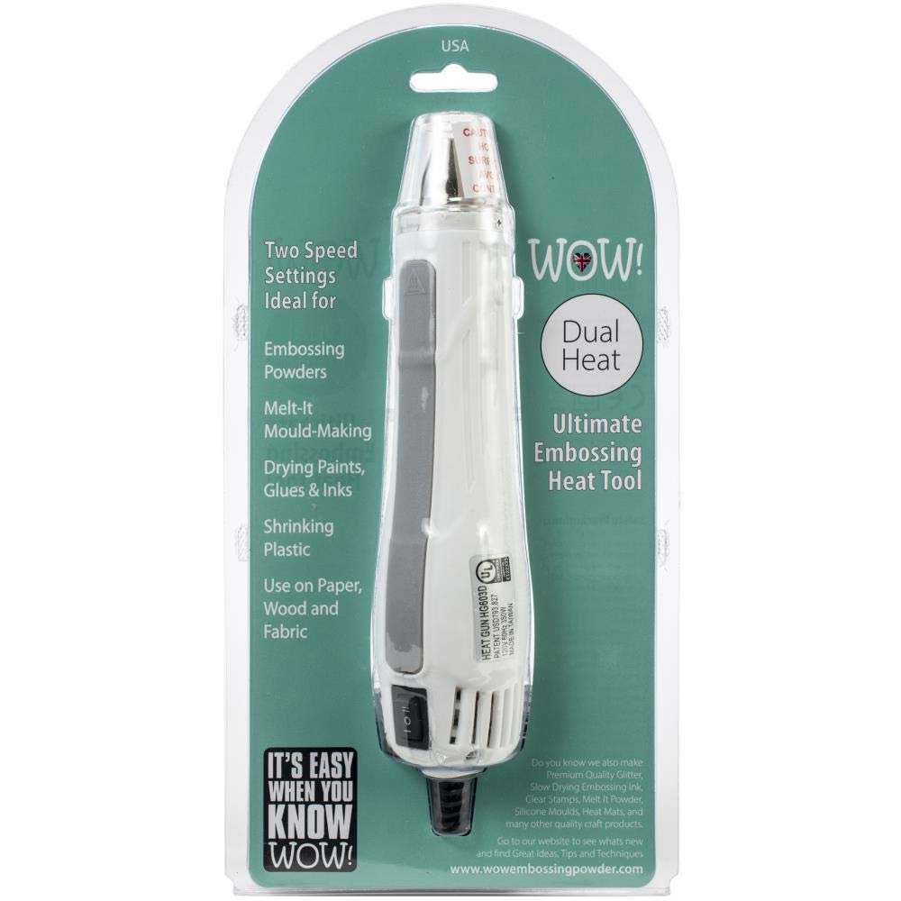 Embossing Starter Kit: Wow Heat Tool Machine, Emboss It Pens, Wow Gold, Silver, Platinum and Copper Powder Set