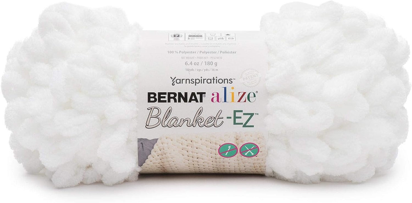 Bernat Alize Blanket-EZ Yarn, Bright Red