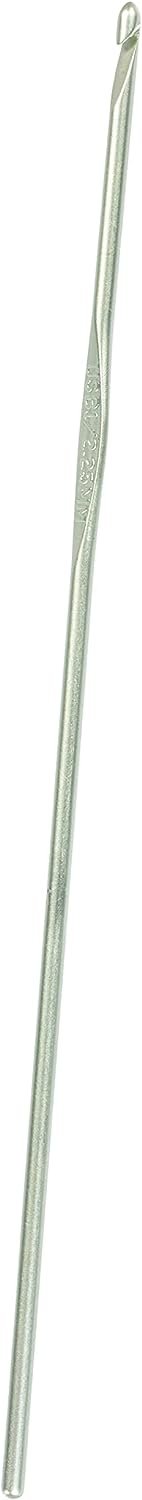 Susan Bates 5-1/2-Inch Silvalume Aluminum Crochet Hook, 9mm, Blue (Parent)