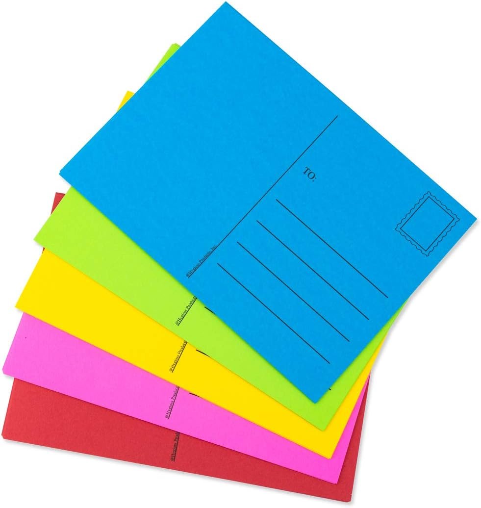 Hygloss Products Kid’s Blank Make and Mail Postcards