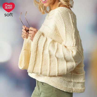 Red Heart Soft Off White Yarn - 3 Pack of 141g/5oz - Acrylic - 4 Medium (Worsted) - 256 Yards - Knitting/Crochet