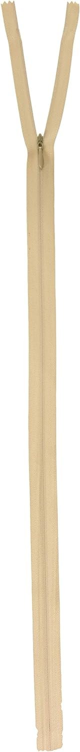 Coats Thread & Zippers F8422-016 Invisible Zipper, 20" to 22", Ecru