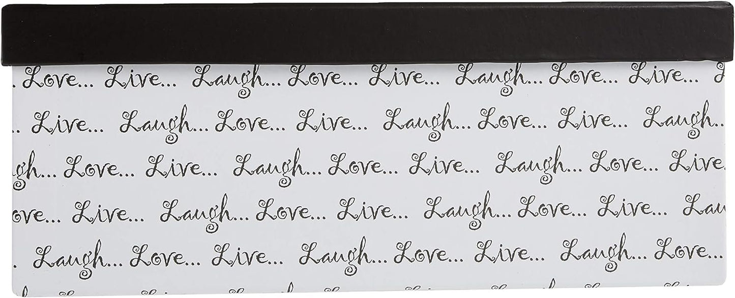 Pioneer Photo Albums B-1BW Photo Storage Box, Live, Laugh, Love Design