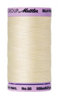 Mettler Silk-Finish Solid Cotton Thread, 547 yd/500m, Antique White