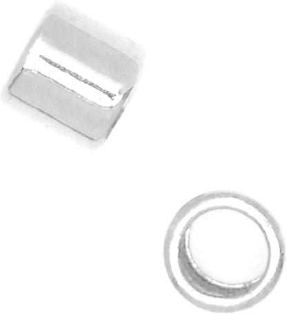Cousin 2mm Sterling Silver Crimp Bead - 50pc