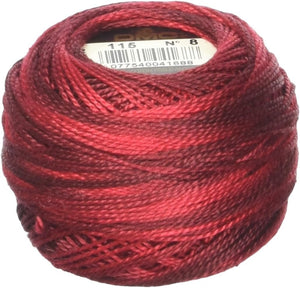 DMC Pearl Cotton Ball Size 8 87yd, Variegated Carnation