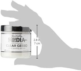 Ranger MDM46424 Dina Wakley Media Gesso 4oz Jar-Clear, (Parent)