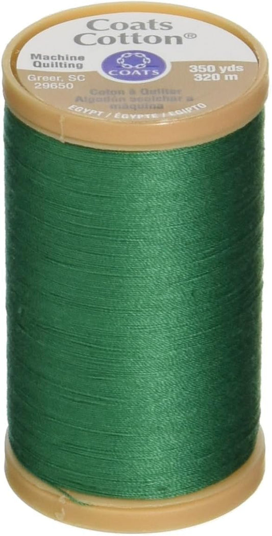 Coats Thread & Zippers S975-6670 Machine Quilting Cotton Thread, 350-Yard, Field Green