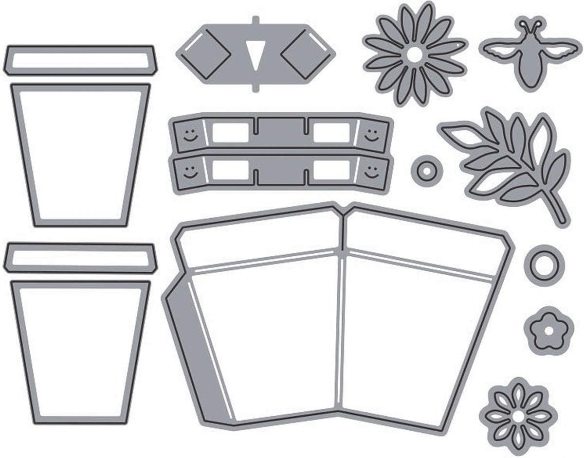 KB Riley 1010 Karen Burniston Dies-Flowerpot Pop-Up