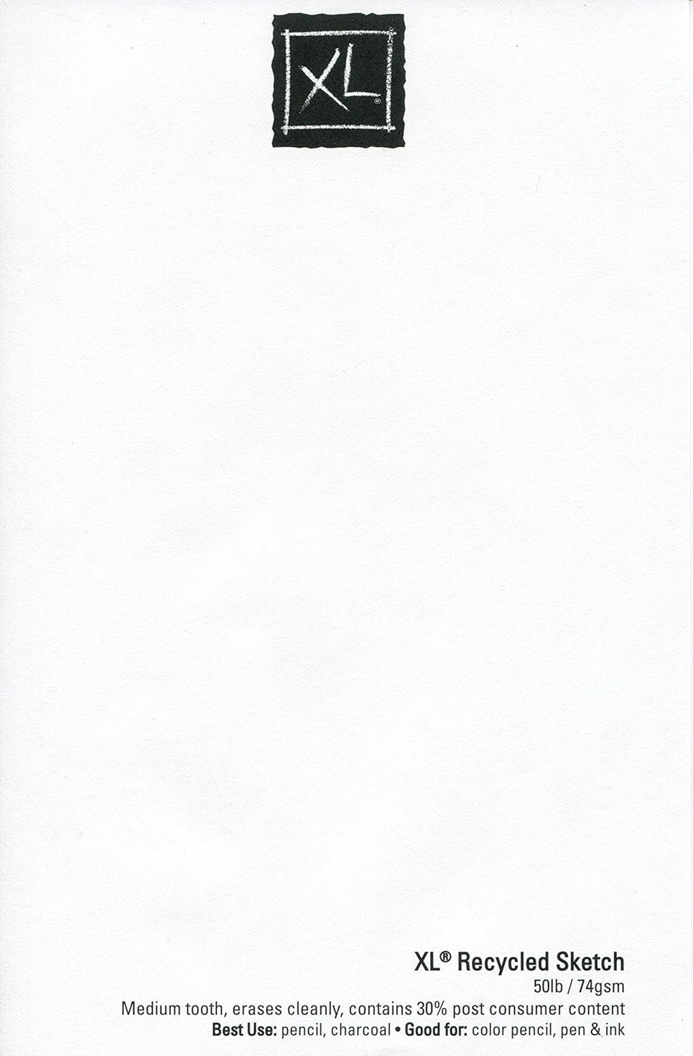 Canson XL Series Paper Sketch Pad for Charcoal, Pencil and Pastel, Top Wire Bound, 50 Pound, 9 x 12 Inch, 100 Sheets