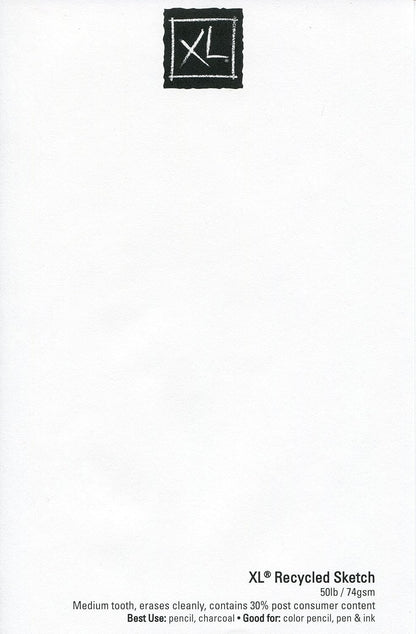 Canson XL Series Paper Sketch Pad for Charcoal, Pencil and Pastel, Top Wire Bound, 50 Pound, 9 x 12 Inch, 100 Sheets