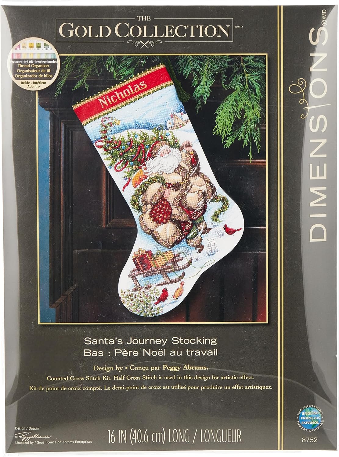 Dimensions X Stitch II StockingSantaJurny, Multicolour