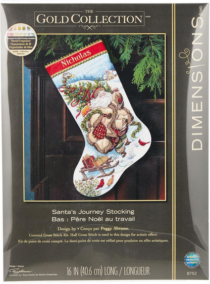 Dimensions X Stitch II StockingSantaJurny, Multicolour