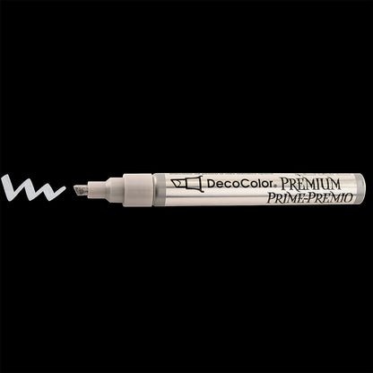 Uchida Of America 350-CSLV DecoColor Premium 3 Way Chisel Point Pen, Silver