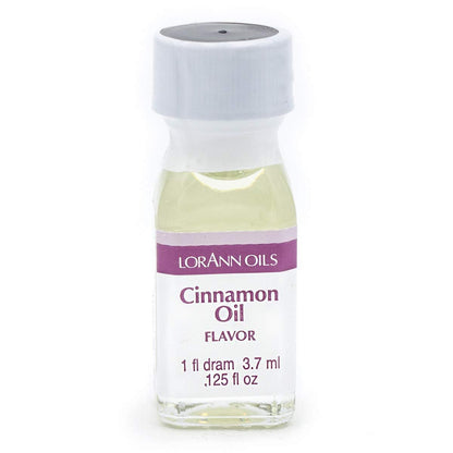 LorAnn Cinnamon Oil SS Flavor, 1 dram bottle (.0125 fl oz - 3.7ml) 12 pack