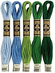 DMC 117-676 Six Stranded Cotton Embroidery Floss, Light Old Gold, 8.7-Yard