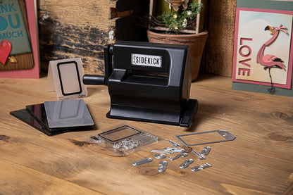 Sizzix Sidekick Starter Kit 664175 Manual Die Cutting and Embossing Machine, Black by Tim Holtz, One Size