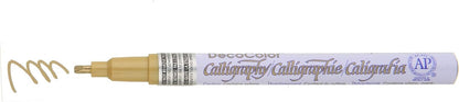 Uchida 125-C-GLD Marvy Chisel Point Pen Tip Calligraphy Paint Marker, Gold