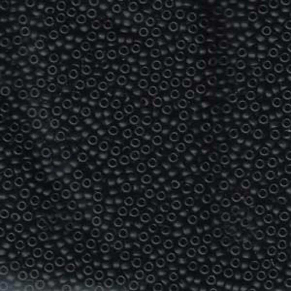 Black Matte Miyuki Japanese round rocailles glass seed beads 11/0 Approximately 24 gram 5 inch tube