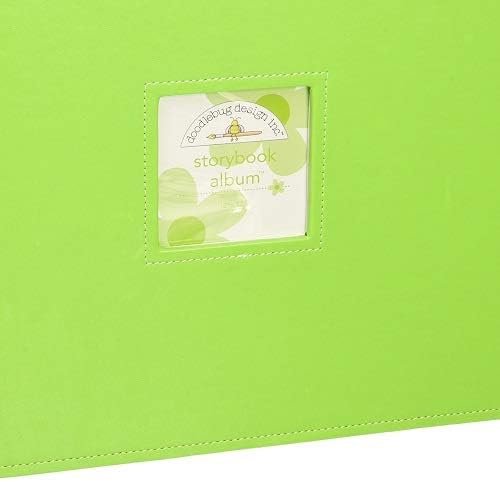 Doodlebug Design Limeade Storybook for Scrapbooking Album, 12 by 12-Inch