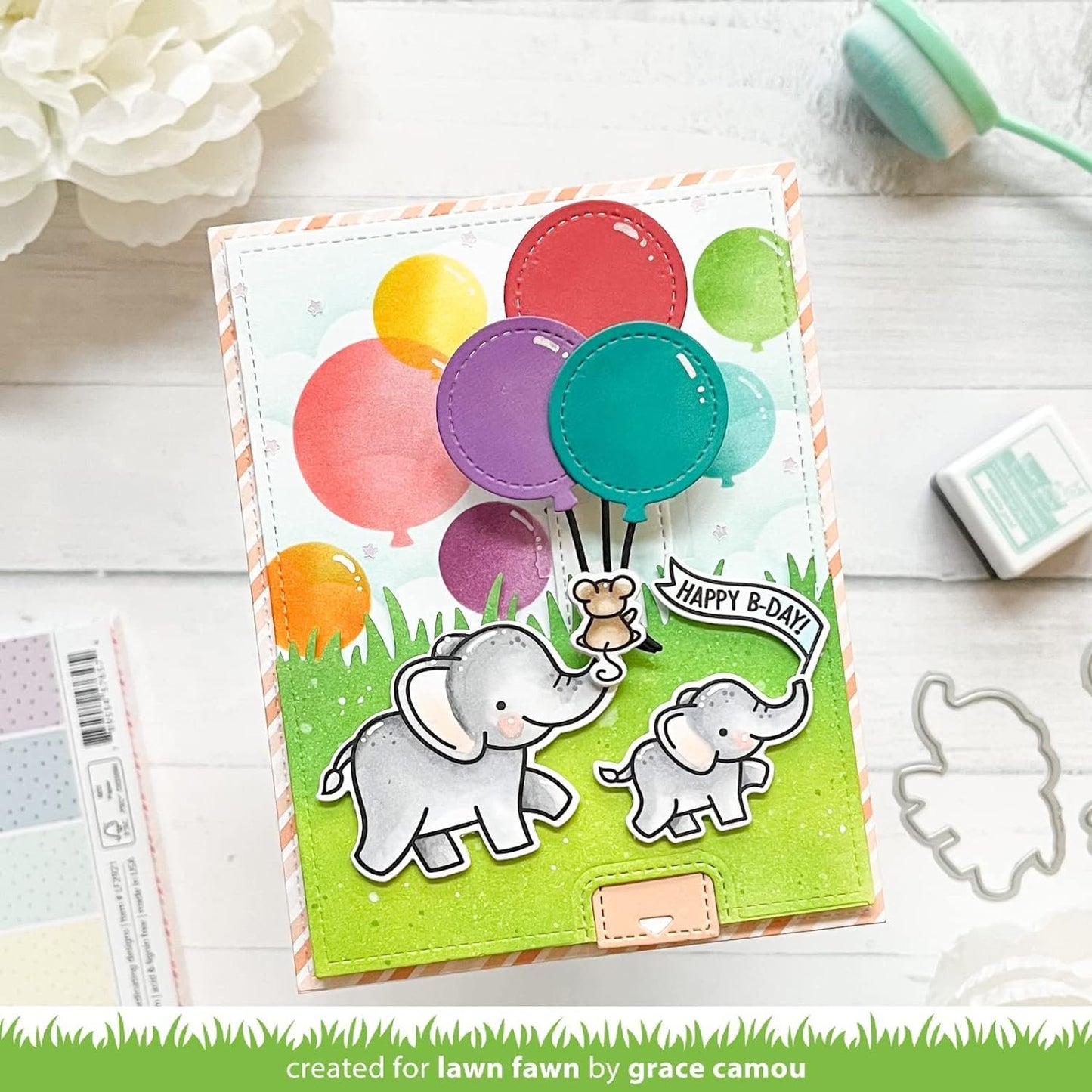 Lawn Fawn LF3111 Balloons Stencil Stencils