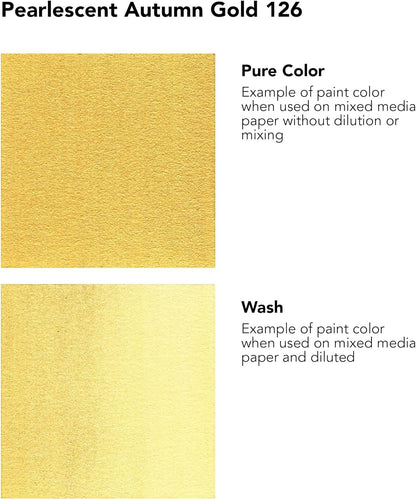 Daler-Rowney FW Pearlescent Acrylic Ink Bottle Autumn Gold - Acrylic Drawing Ink for Artists and Students - Permanent Calligraphy Ink - Archival Ink for Illustrating and More