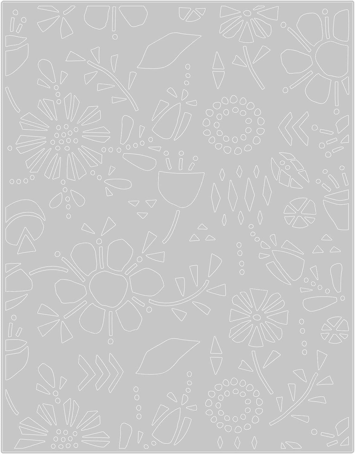 Sizzix Thinlits Die Folk Flowers by Tim Holtz, 665363, Multicolor