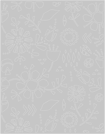 Sizzix Thinlits Die Folk Flowers by Tim Holtz, 665363, Multicolor