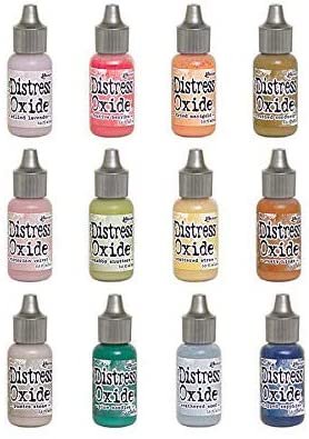 Ranger Tim Holtz Distress Oxide Reinker Bundle Of 12 Colors (Fall 2018 Release)