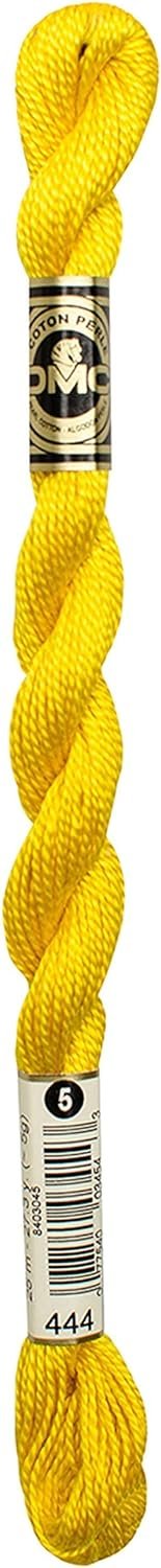 DMC 115 3-444 Pearl Cotton Thread, Dark Lemon