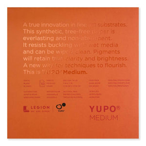 Yupo Paper Yupo Medium Paper Pad 7"X7" 10 Sheets/Pkg-White 74lb
