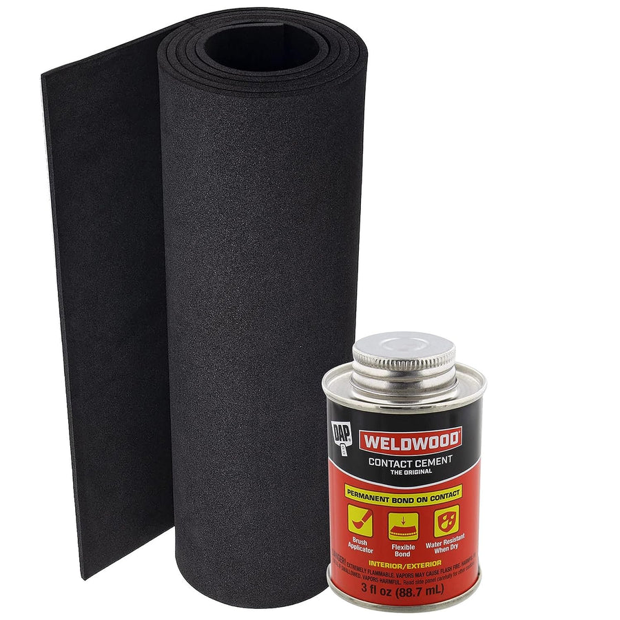 PIXISS EVA Foam Roll and Contact Cement Adhesive - DAP Woodweld Cement Glue