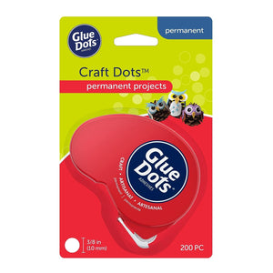 Glue Dots, Craft Dots Value Pack, Double-Sided, 1/2", .5 Inch, 600 Dots, DIY Craft Glue Tape, Sticky Adhesive Glue Points, Liquid Hot Glue Alternative, Clear