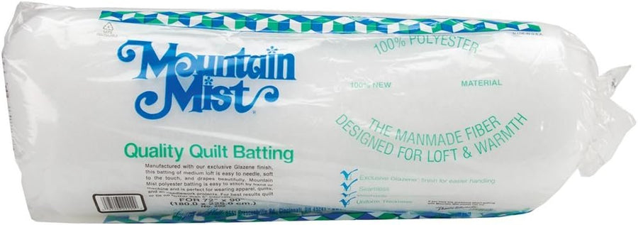 Mountain Mist Polyester Quilt Batting, Twin 72-inch-by-90-inch