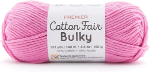 Premier Cotton Fair Bulky, Cotton Acrylic Blend, Bulky Weight 2081-03 Daffodil