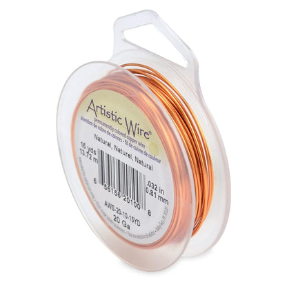 Artistic Wire Colored Copper Wire Spool - Dead Soft Tarnish Resistant 18 20 22 24 26 28 30 32 34 Gauge Wrapping Beading Bendable Craft Wire, Jewelry Making Supplies, Floral Crafting Wire