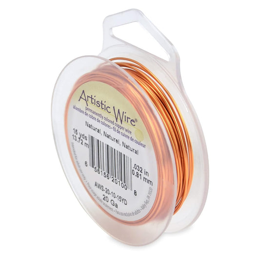Artistic Wire Colored Copper Wire Spool - Dead Soft Tarnish Resistant 18 20 22 24 26 28 30 32 34 Gauge Wrapping Beading Bendable Craft Wire, Jewelry Making Supplies, Floral Crafting Wire