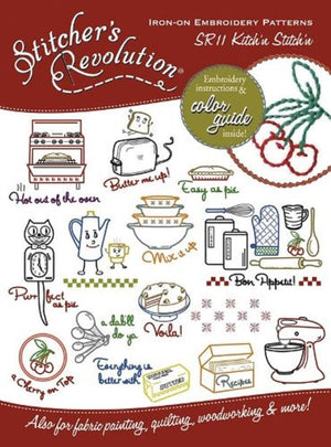 Aunt Martha's Stitcher's Revolution Iron-On Transfers-Kitchen Inspirations