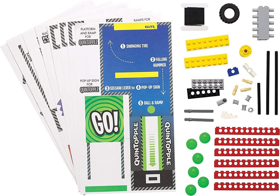 LEGO Chain Reactions (Klutz Science/STEM Activity Kit), 9" Length x 1.06" Width x 10" Height