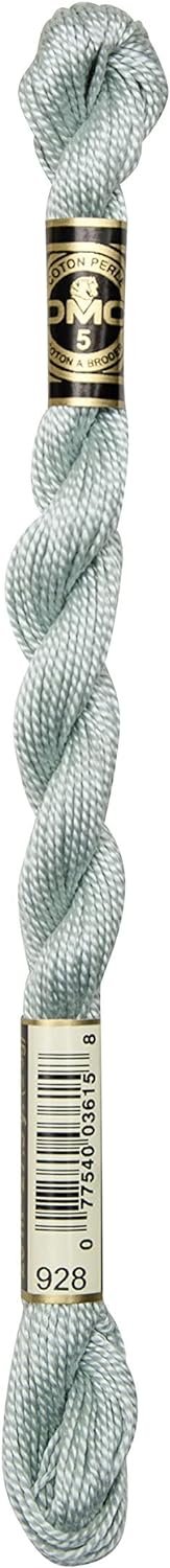 DMC 115 3-928 Pearl Cotton Thread, Very Light Grey/Green