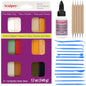 Sculpey III Naturals Collection Clay, 12x 1-Ounce Bars, Sculpey Liquid Clay Softener, 19 Pixiss Clay Sculpting and Carving Tools