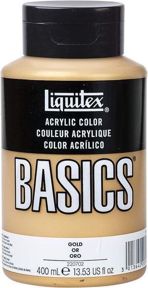 Liquitex BASICS Acrylic Paint, 13.5-oz bottle, Gold