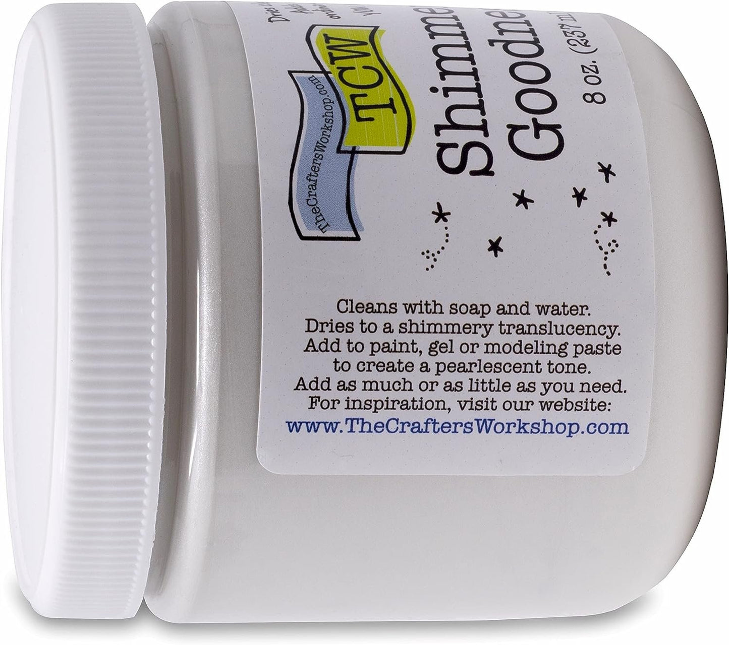 Crafter's Workshop, The TCW9012 Shimmery Goodness 8oz, 8 Ounce (Pack of 1), White