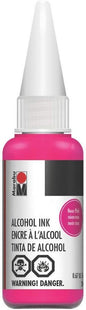 Marabu Neon Pink Alcohol Ink - 20ml - Enliven Your Creations with The Playful, Vibrant Spirit of Pop Culture, Celebrating The Uninhibited Joy and Freedom of Neon Love
