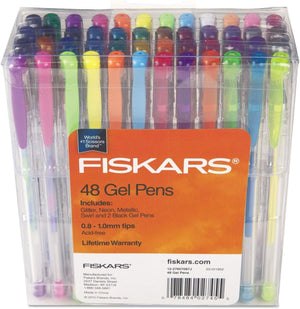 Fiskars 12-27457097J Gel Pen 48-Piece-Set,Assorted