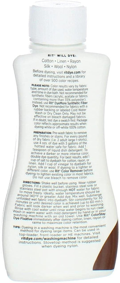 Rit Dye Liquid 8oz-Dark Brown